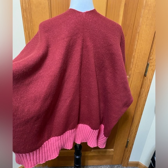 NWT On 34 Tight Knit Reversible Kimono Wrap - Picture 3 of 5